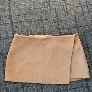Abercrombie & Fitch Tan Mini Winter Skirt